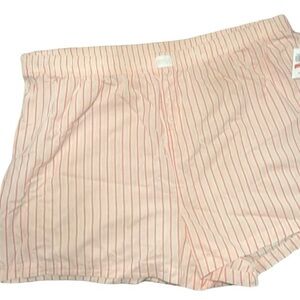 Old Navy Shorts Pink Stripe Boxer Style Plus Size 3X NEW